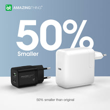 Заредете изображение във визуализатора на галерията – Amazing Thing Wall charger Speed Pro EUPD20WB - USB + Type C - QC 3.0 PD 20W 3A black
