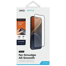Заредете изображение във визуализатора на галерията – Uniq Optix Matte frosted tempered glass for iPhone 15 Pro Max with applicator
