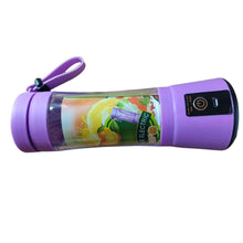 Заредете изображение във визуализатора на галерията – Portable fresh fruit blender for smoothie 380 ml purple
