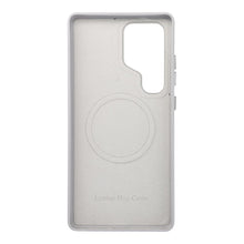 Заредете изображение във визуализатора на галерията – LEATHER MAG COVER case for SAMSUNG S25 ULTRA grey
