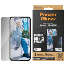 Заредете изображение във визуализатора на галерията – PanzerGlass Ultra-Wide Fit Privacy Tempered Glass with Positioner for Samsung Galaxy A55 5G
