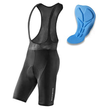 Заредете изображение във визуализатора на галерията – Rockbros RK2002L short bib shorts with L insert - black
