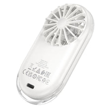 Заредете изображение във визуализатора на галерията – Portable mini fan Hoco HX611 milky white

