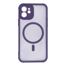 Заредете изображение във визуализатора на галерията – FULL MATTE MAG COVER case compatible with MagSafe for IPHONE 12 purple
