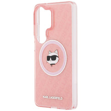Заредете изображение във визуализатора на галерията – KARL LAGERFELD case for SAMSUNG S26 Ultra KLHMS26LHMKBCHOP (Magnetic IML Repeated Logo and Choupette) pink
