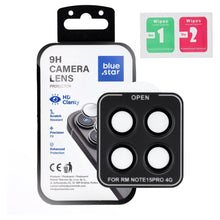 Заредете изображение във визуализатора на галерията – Camera Lens Protector BLUE STAR Easy Install for XIAOMI Redmi NOTE 15 PRO 15 PRO 4G black
