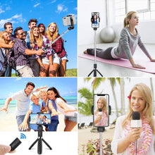 Заредете изображение във визуализатора на галерията – Tech-Protect L02S Bluetooth selfie stick with tripod up to 72cm - black
