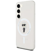 Заредете изображение във визуализатора на галерията – Original Pouch KARL LAGERFELD  hardcase IML Ikonik MagSafe KLHMS24SHFCKNOT for Samsung Galaxy S24 transparent
