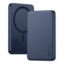 Заредете изображение във визуализатора на галерията – Powerbank compatible with MagSafe Forcell F-Energy Slim F5K9 QC4.0 PD3.0 15W 5000 mAh navy blue
