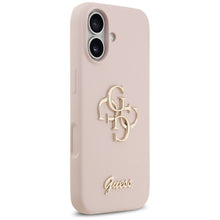Заредете изображение във визуализатора на галерията – GUESS case for IPHONE 17 GUHCP17SSC4GSMP (Silicone W/ Big 4G Script) pink
