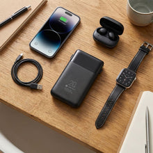 Заредете изображение във визуализатора на галерията – FORCELL F-ENERGY F10K6 Multicharge powerbank with built-in cables Type C and Lightning PD QC3.0 3A 22,5W 10000 mAh black
