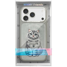 Заредете изображение във визуализатора на галерията – NIMMY case LUCKY FASHION CAT compatible with MagSafe for IPHONE 18 Pro/17 Pro grey
