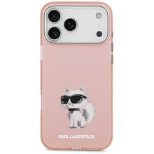 Заредете изображение във визуализатора на галерията – KARL LAGERFELD case for IPHONE 17 Pro compatible with MagSafe KLHMP17LHGKCGKBK (IML Glitter k&amp;C Sketch Logo) black
