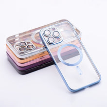 Заредете изображение във визуализатора на галерията – ELECTRO MAG COVER case compatible with MagSafe for IPHONE 17 blue
