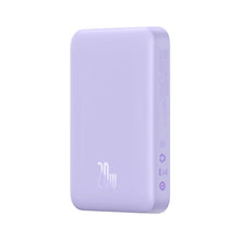 Заредете изображение във визуализатора на галерията – Baseus Magnetic Mini Induction Powerbank 10000mAh 20W - purple + USB-C - USB-C cable
