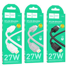 Заредете изображение във визуализатора на галерията – HOCO cable Type C to Lightning PD 27W X113 1 m white
