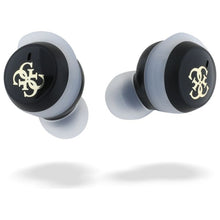 Заредете изображение във визуализатора на галерията – GUESS wireless earphones bluetooth TWS GUTWSJ144ESK (Mini Iridescent 4G Printed Logo) black
