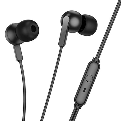HOCO wire earphones Jack 3,5 mm with microphone M124 white