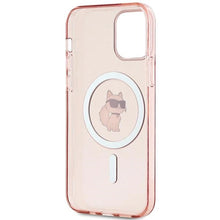 Заредете изображение във визуализатора на галерията – Karl Lagerfeld IML Choupette MagSafe case for iPhone 12/12 Pro - pink
