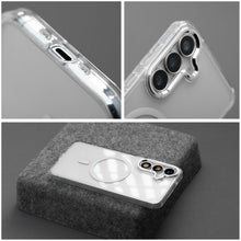 Заредете изображение във визуализатора на галерията – Case for Samsung A07 / A08 Frame Clear Hybrid Mag Cover compatible with MagSafe transparent
