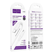 Заредете изображение във визуализатора на галерията – Cable USB C to USB C Hoco 3A 60W 1 m X120 white
