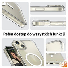 Заредете изображение във визуализатора на галерията – PanzerGlass HardCase with MagSafe with D3O and Military Grade Certified for iPhone 15 Plus / 14 Plus - Transparent
