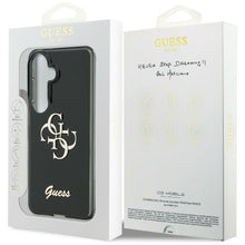 Заредете изображение във визуализатора на галерията – GUESS case for SAMSUNG S26 GUHCS26S5HC4MLSK (IML Big Metal 4G and Script) black
