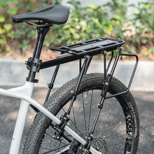 Заредете изображение във визуализатора на галерията – Rockbros 33210004001 bicycle rack with shelf - black
