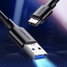 Заредете изображение във визуализатора на галерията – Ugreen US184 20884 USB-A 3.0 / USB-C 3A 2m cable - black
