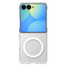 Заредете изображение във визуализатора на галерията – SPIGEN case compatible with MagSafe SAMSUNG GALAXY Z FLIP 8 clear/white
