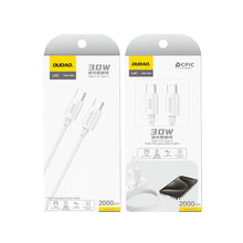 Заредете изображение във визуализатора на галерията – Dudao L4C USB-C / USB-C cable 30W 2m - white
