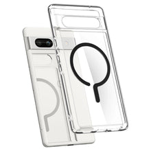 Заредете изображение във визуализатора на галерията – Spigen Ultra Hybrid OneTap Ring case with MagSafe for Google Pixel 7A - black
