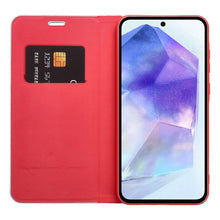 Заредете изображение във визуализатора на галерията – Flip case for Samsung S26 FE Luna Book Carbon red
