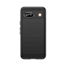 Заредете изображение във визуализатора на галерията – Carbon Case for Google Pixel 8A Flexible Silicone Carbon Cover - Black
