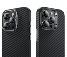 Заредете изображение във визуализатора на галерията – Benks Etui Magnetic Hybrid Armor Pro Kevlar Metal Frame 600D for Iphone 15 Pro black
