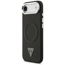 Заредете изображение във визуализатора на галерията – GUESS case for IPHONE 17 Air compatible with MagSafe GUHMP17MPSDTSCMK (PU W/ Triangle Logo) black
