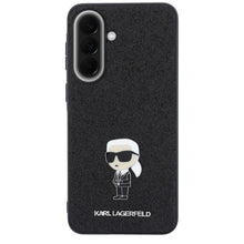 Заредете изображение във визуализатора на галерията – KARL LAGERFLED case for SAMSUNG A37 KLHCSA37GKNPSK (Fixed Glitter Ikonik Logo Metal Pin) black
