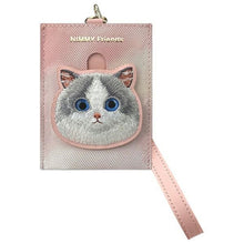 Заредете изображение във визуализатора на галерията – NIMMY set 3in1 phone bag + wallet + gps cover BIG EYED PET 2.0 Cat pink
