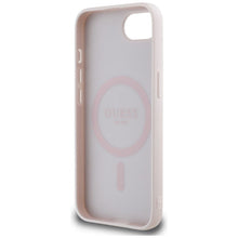Заредете изображение във визуализатора на галерията – GUESS case for IPHONE 16e (SE 4 2025) compatible with MagSafe GUHMPSE4PGBTME (Grained PU Hot Stamp Peony Triangle Logo) beige
