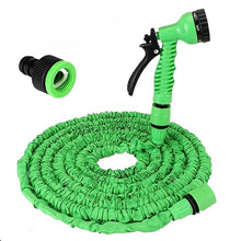 Заредете изображение във визуализатора на галерията – Flexible garden hose extensible with nozzle 2,5 - 7,5 m RC-K-1438 green
