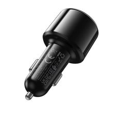 Заредете изображение във визуализатора на галерията – Car ransmiter bluetooth Hoco 2 x USB A + USB C QC3.0 PD 42W E166 black
