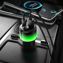 Заредете изображение във визуализатора на галерията – Car ransmiter bluetooth Hoco 2 x USB A + USB C QC3.0 PD 42W E166 black
