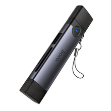 Заредете изображение във визуализатора на галерията – Card reader SD/TF 3.0 + USB 2.0 Type-C/Lightning Hoco HB56B grey

