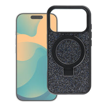 Заредете изображение във визуализатора на галерията – Гръб Quartz Circle Stand Mag Cover за iPhone 17 със стойка - черен
