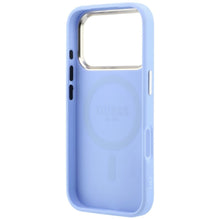 Заредете изображение във визуализатора на галерията – Гръб GUESS за IPHONE 18 Pro/17 Pro с MagSafe (Saffiano Small 4G &amp; Classic Logo) - светлосин – снимка 5
