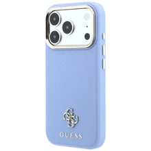 Заредете изображение във визуализатора на галерията – Гръб GUESS за IPHONE 18 Pro Max/17 Pro Max с MagSafe (Saffiano Small 4G &amp; Classic Logo) - светлосин – снимка 5
