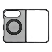 Заредете изображение във визуализатора на галерията – Гръб Forcell F-Protect 4sD-i Smoke Hybrid Kickstand Premium за iPhone Duo с MagSafe - черен – снимка 3
