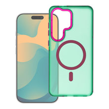 Заредете изображение във визуализатора на галерията – Гръб Forcell F-Protect Vivid Premium за Samsung A07 / A08 с MagSafe - зелен
