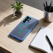 Заредете изображение във визуализатора на галерията – Гръб Forcell F-Protect Vivid Premium за Samsung A57 с MagSafe - син – снимка 4
