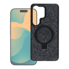 Заредете изображение във визуализатора на галерията – Гръб Quartz Circle Stand Mag Cover за Samsung S26 Ultra със стойка - черен
